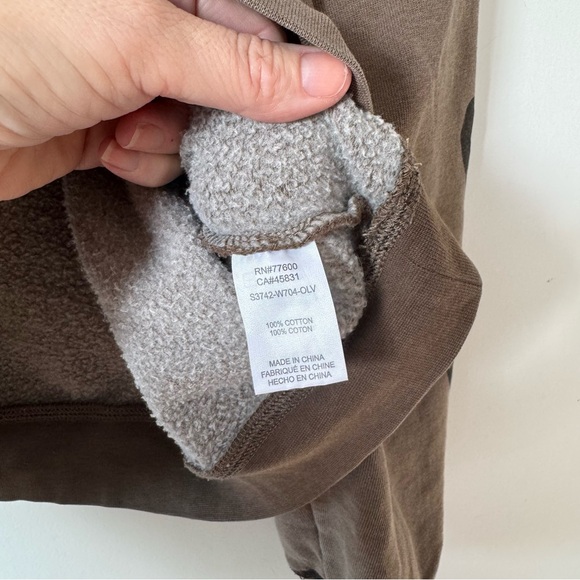 Saltwater Luxe Lounge Set Brown Heart Kevvy Sweatshirt and Elara Pants S / M - Picture 13 of 13